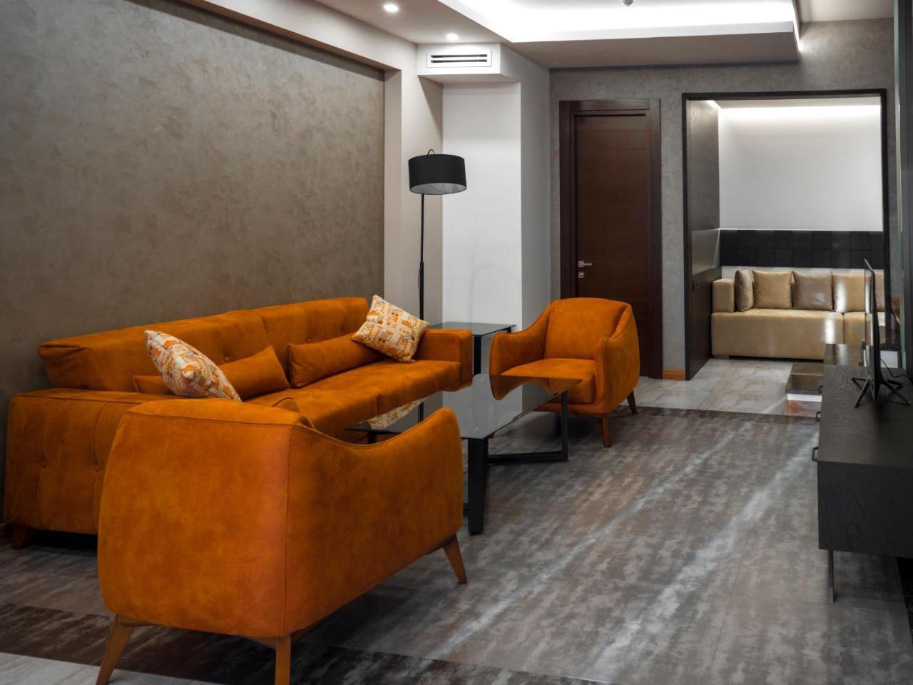 Aghababyan'S Hotel Jerevan Exteriör bild A 3D rendering of a living room